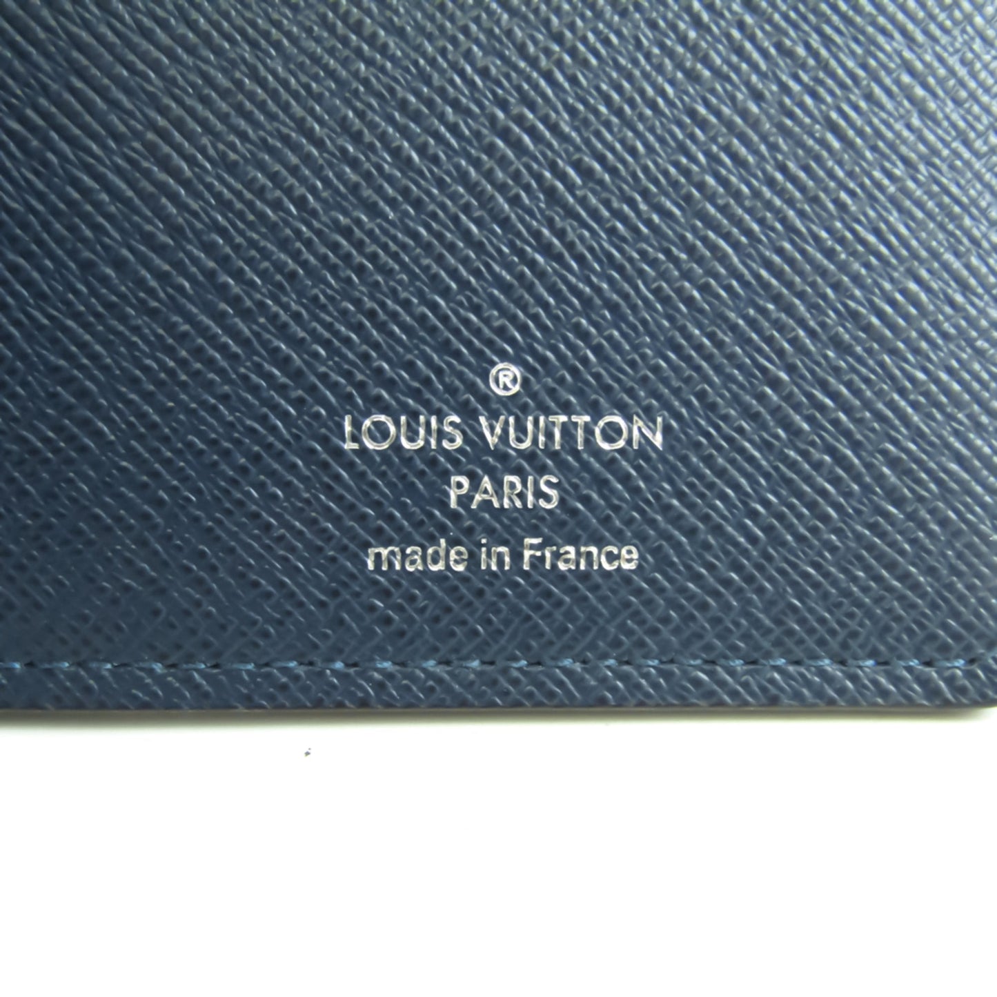 Louis Vuitton Navy Leather Portefeuille Brazza wallet accessories