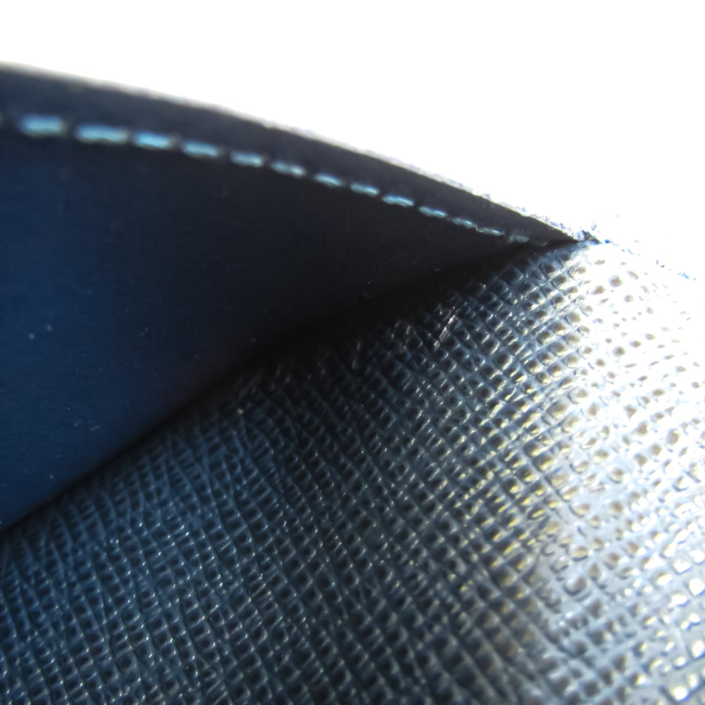 Louis Vuitton Navy Leather Portefeuille Brazza wallet accessories