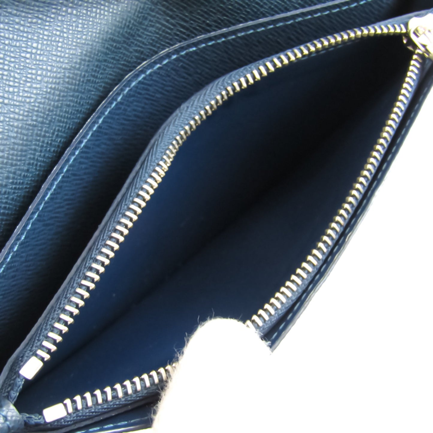 Louis Vuitton Navy Leather Portefeuille Brazza wallet accessories
