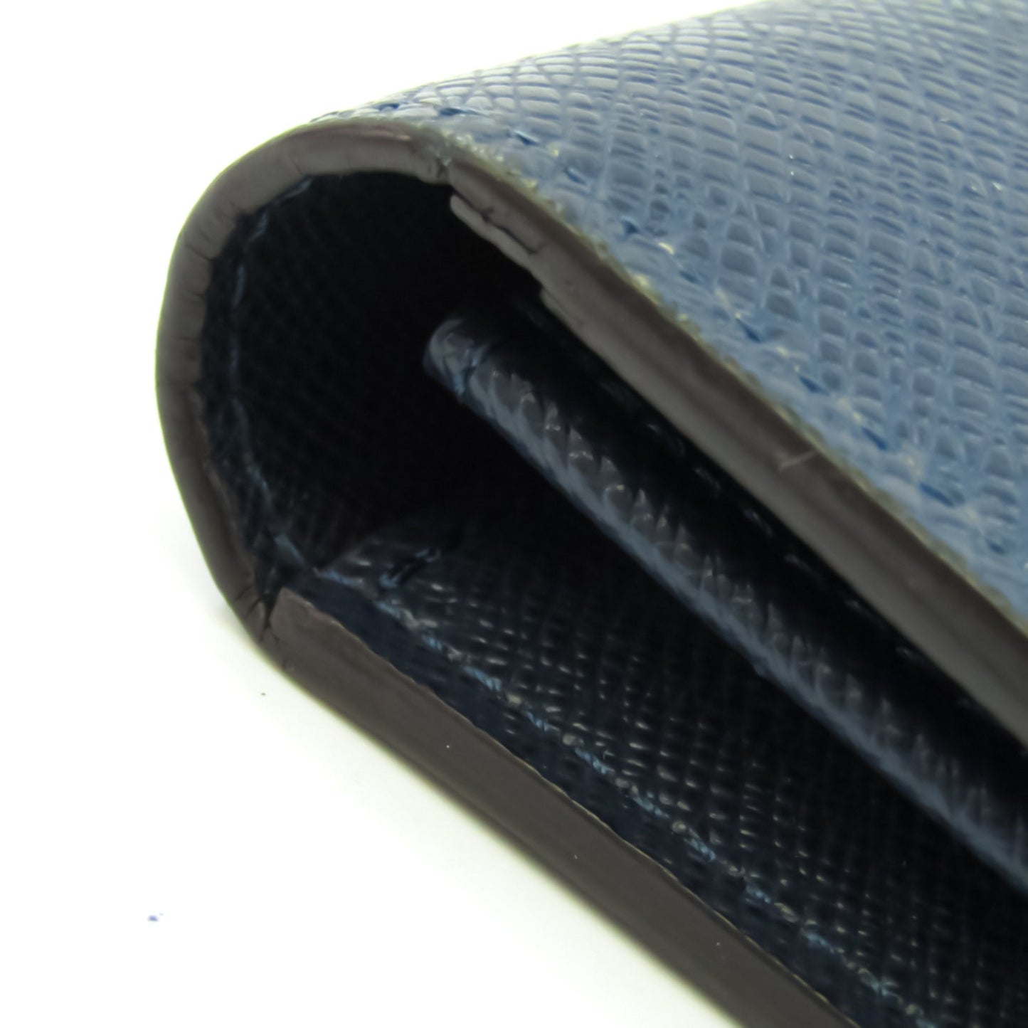 Louis Vuitton Navy Leather Portefeuille Brazza wallet accessories