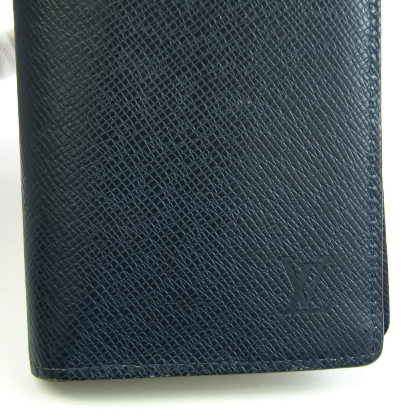 Louis Vuitton Navy Leather Portefeuille Brazza wallet accessories