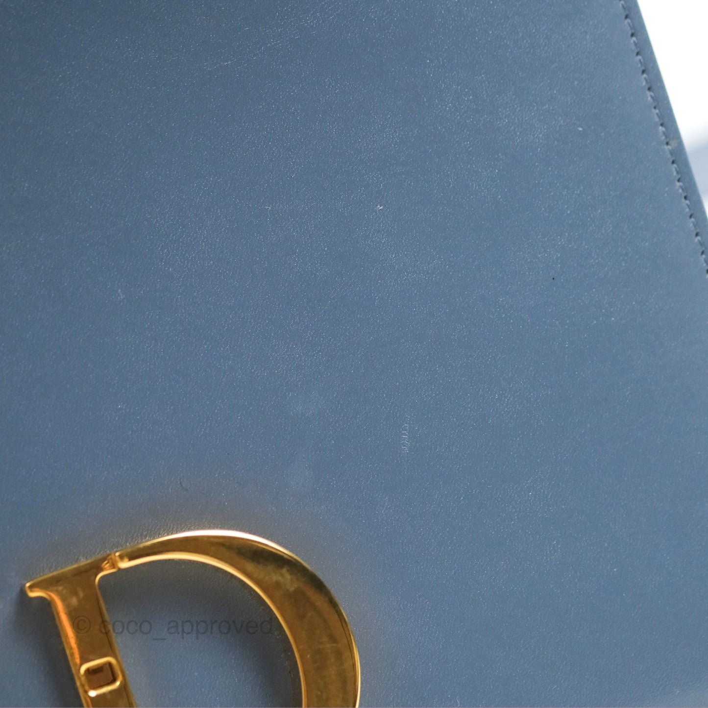 Dior 30 Montaigne Bag Blue Box Calfskin
