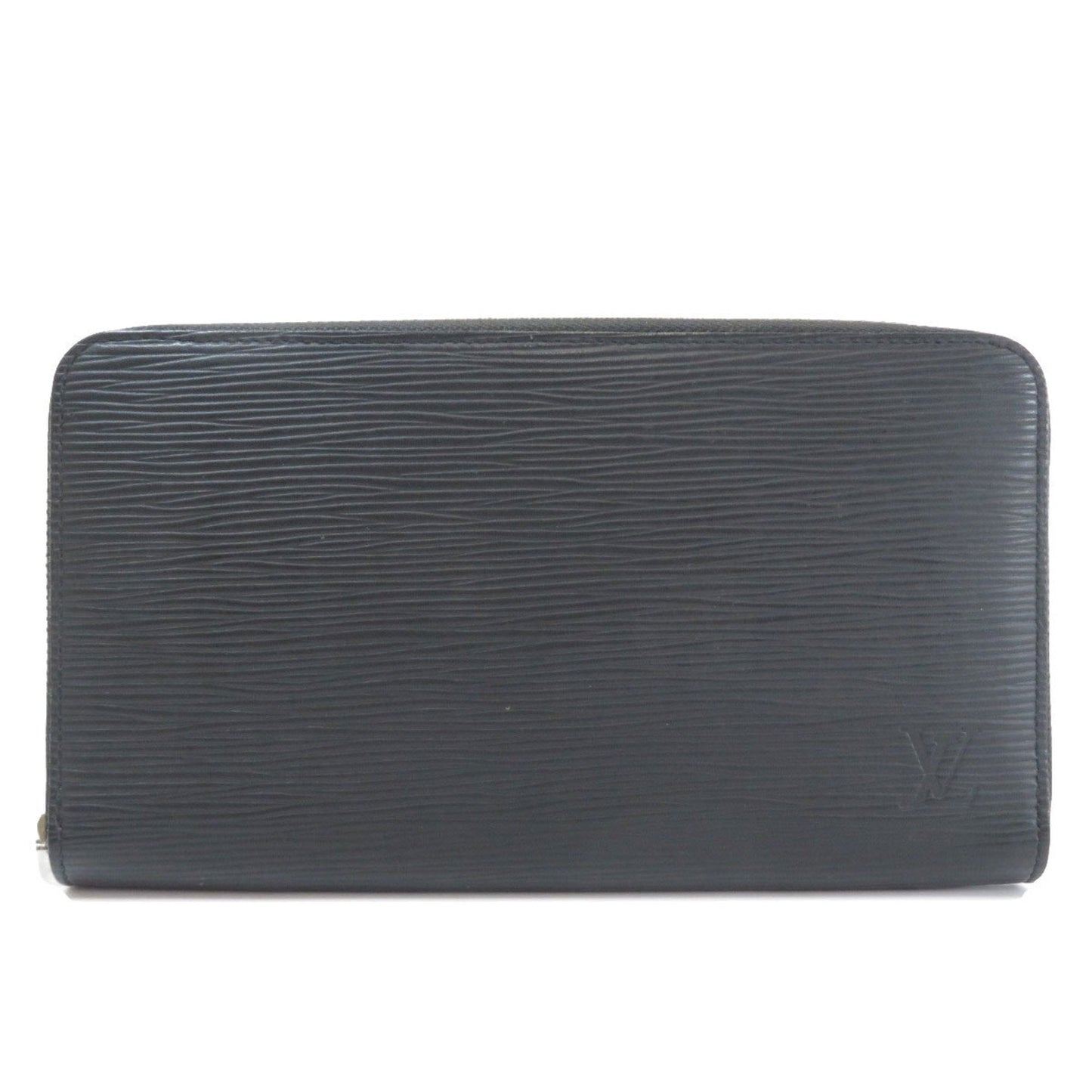 Louis Vuitton Black Leather Zippy organizer wallet accessories