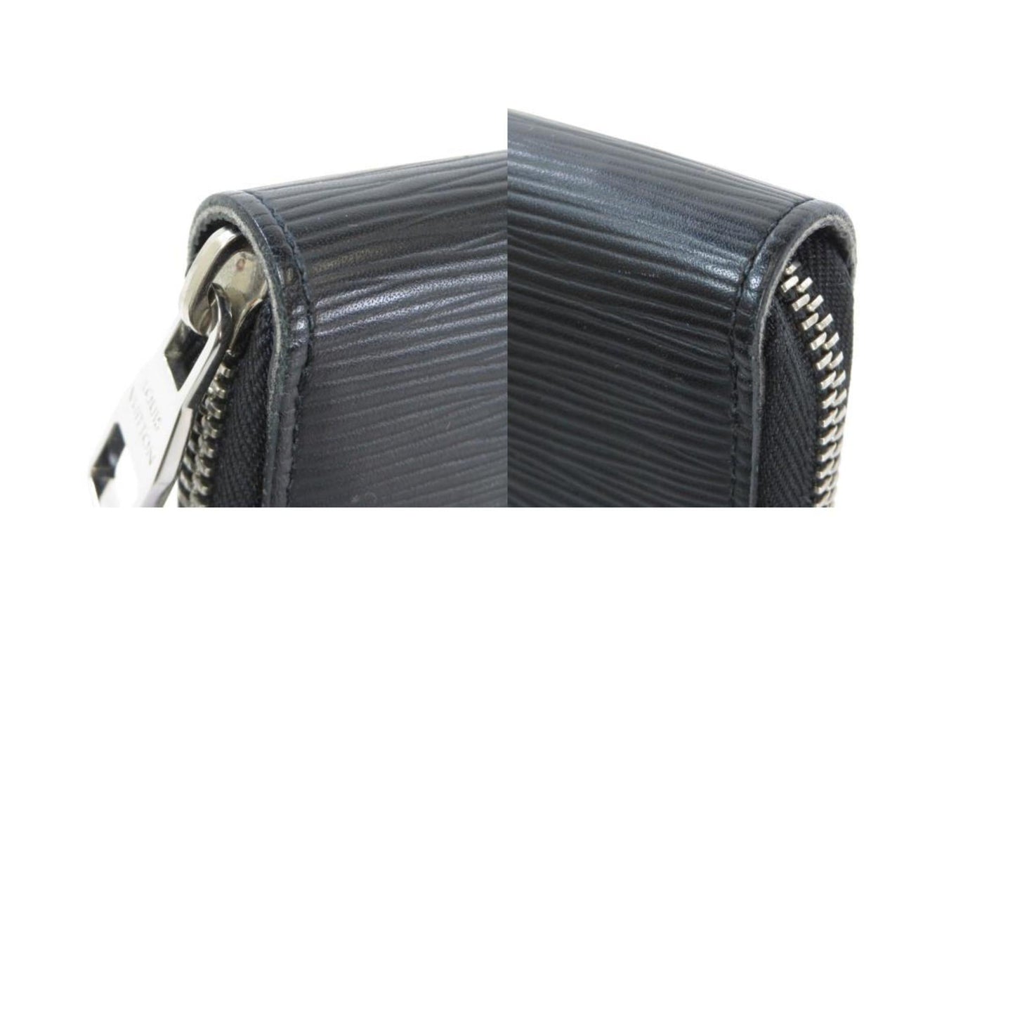 Louis Vuitton Black Leather Zippy organizer wallet accessories