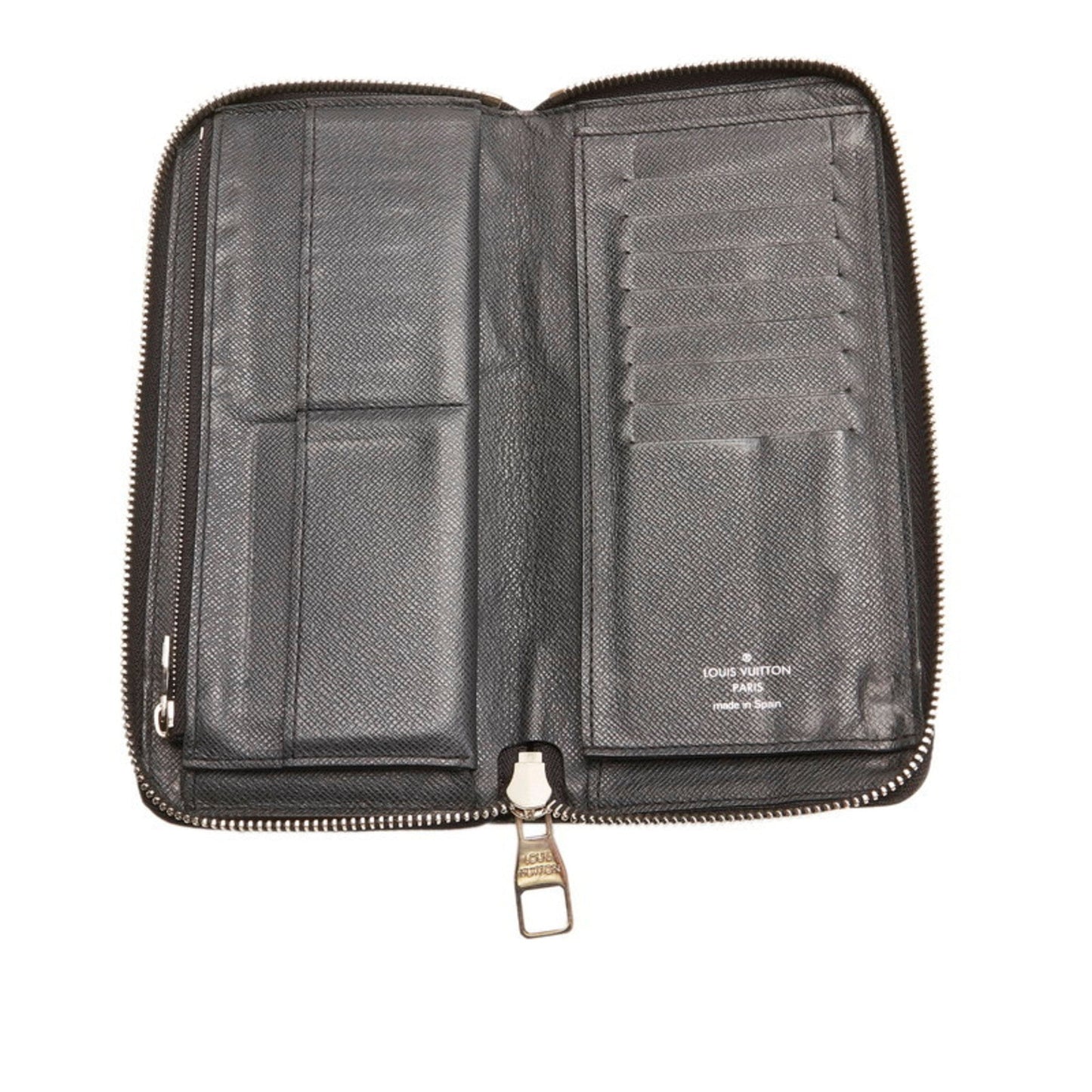 Louis Vuitton Black Leather Zippy Wallet Vertical wallet accessories