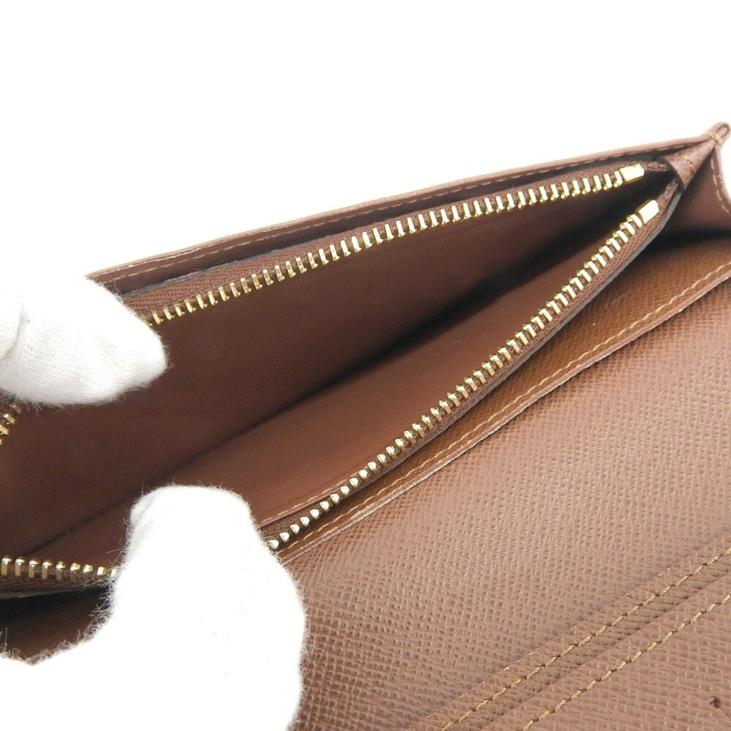 Louis Vuitton Brown Canvas Portefeuille Brazza wallet accessories