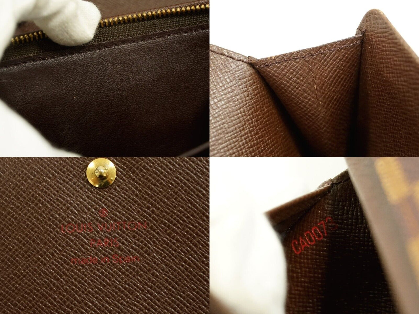 Louis Vuitton Brown Canvas Tresor wallet accessories