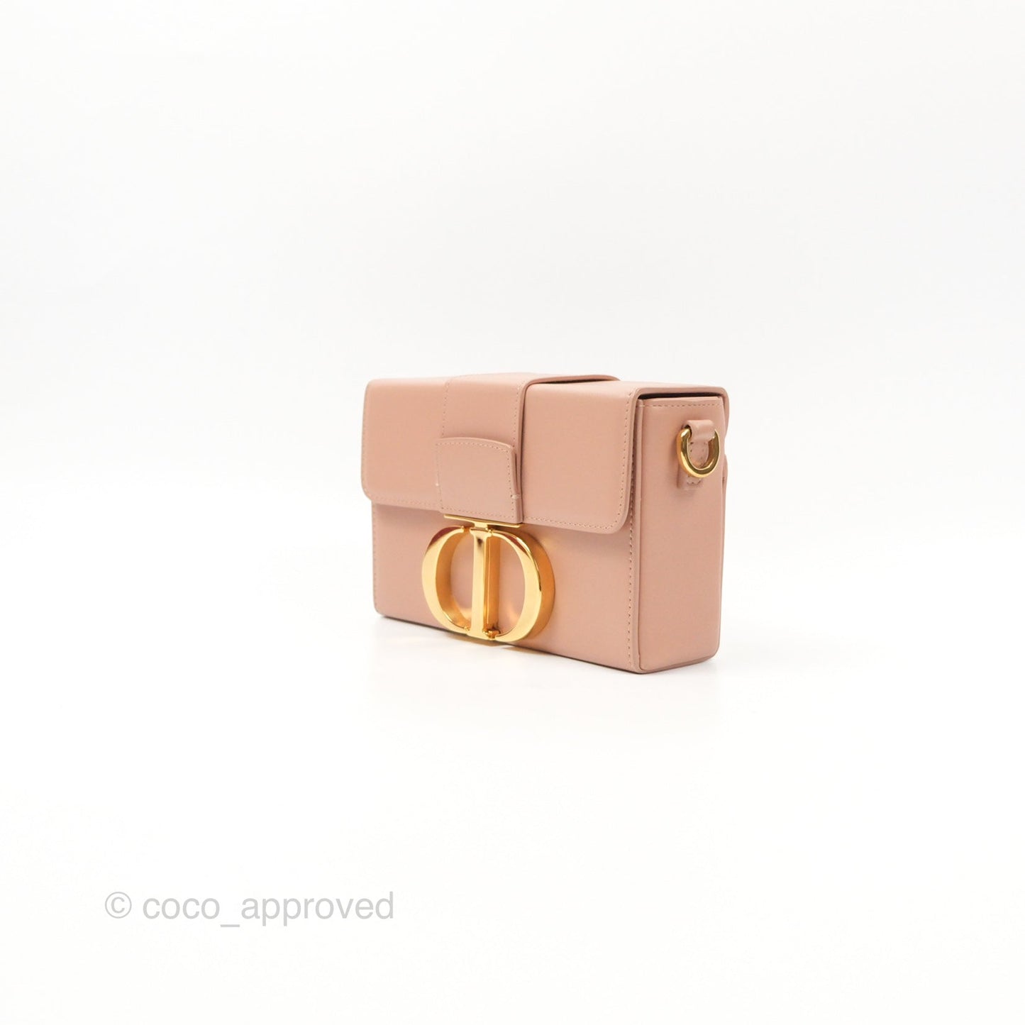 Christian Dior 30 Montaigne Beige Calfskin Box Bag
