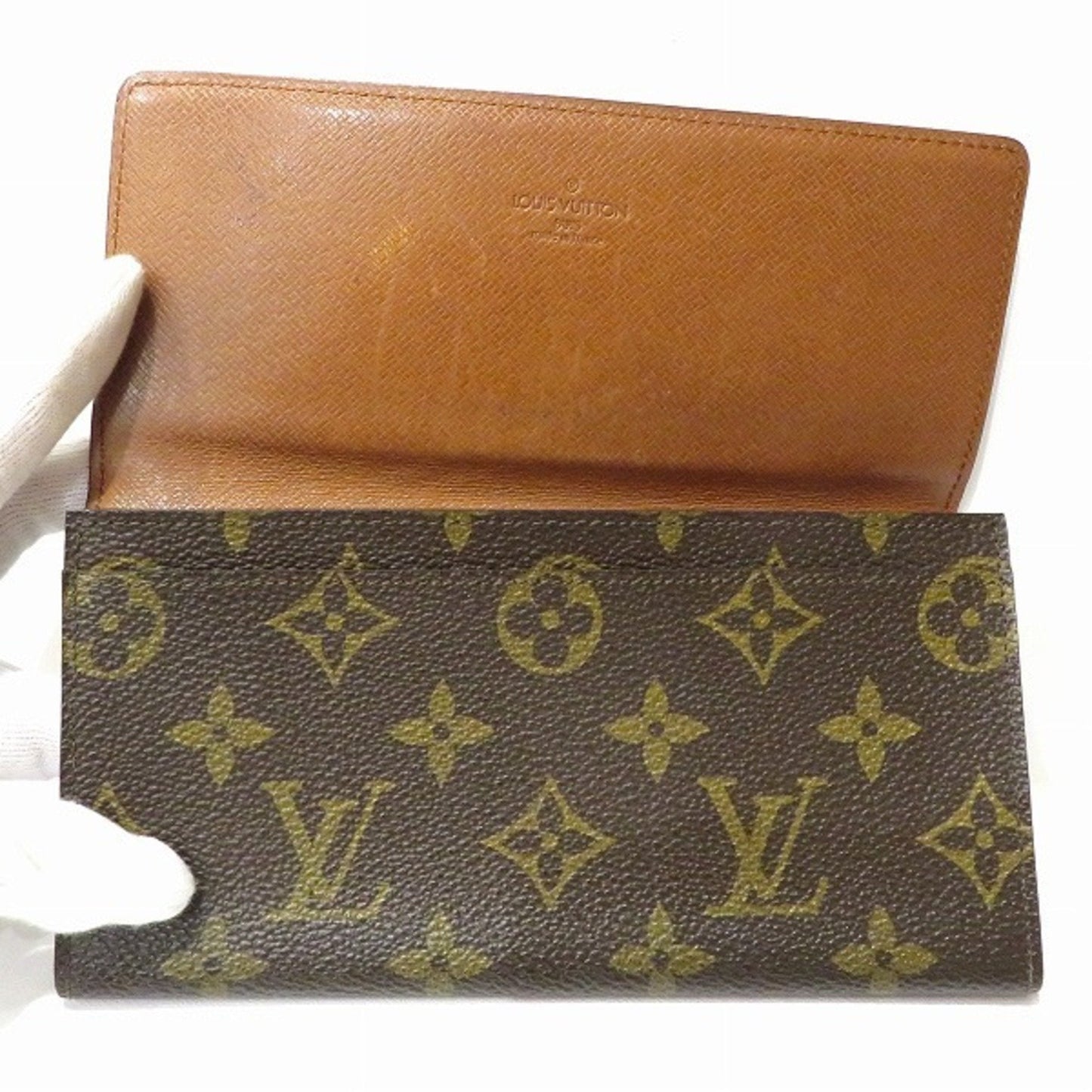 Louis Vuitton Brown Canvas Tresor wallet accessories