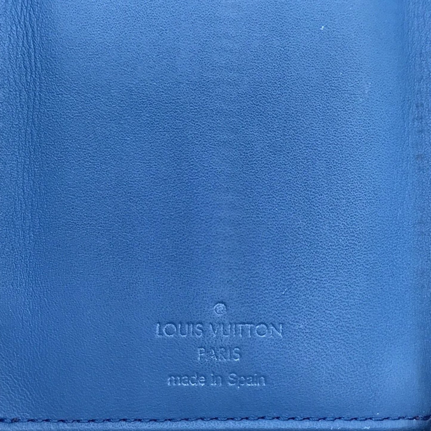 Louis Vuitton Blue Leather Portefeuille zippy wallet accessories