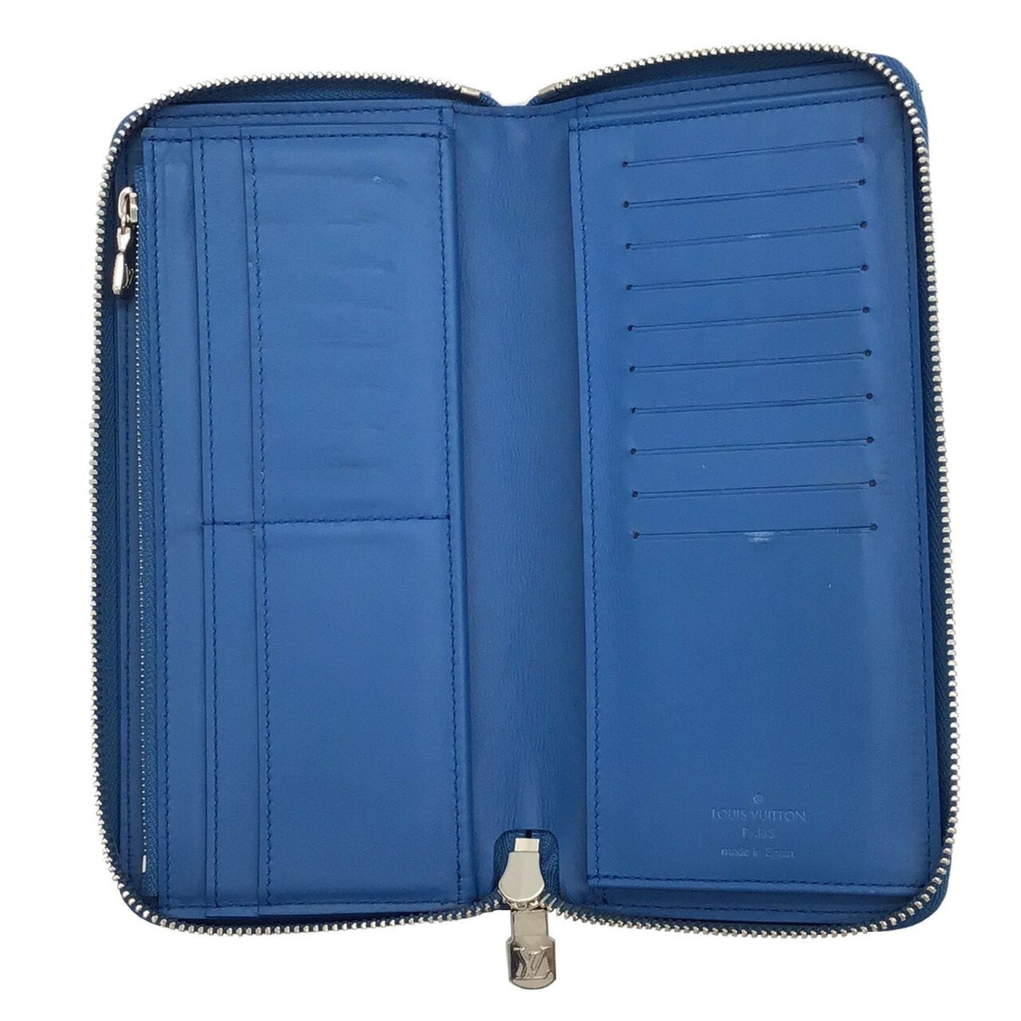 Louis Vuitton Blue Leather Portefeuille zippy wallet accessories