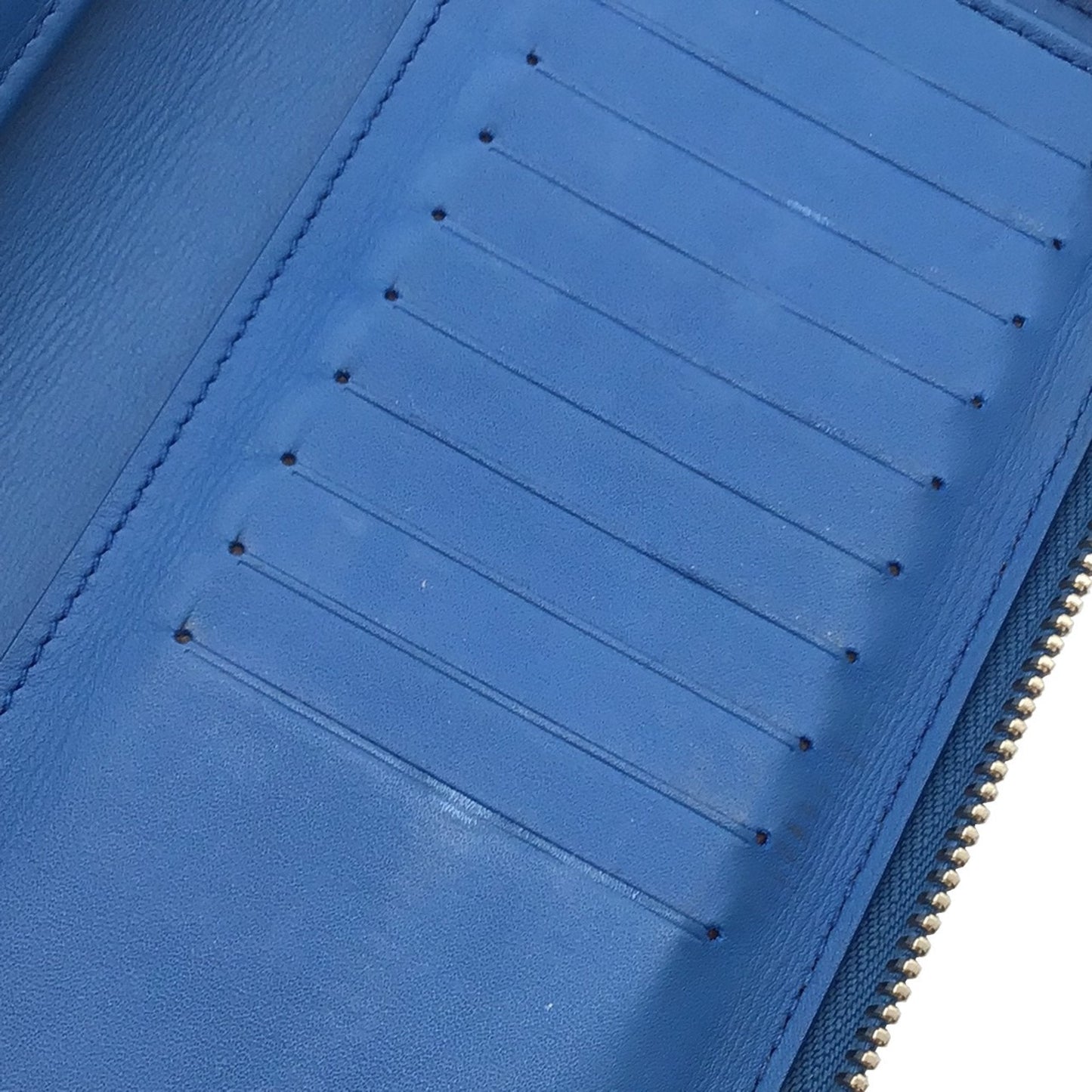 Louis Vuitton Blue Leather Portefeuille zippy wallet accessories
