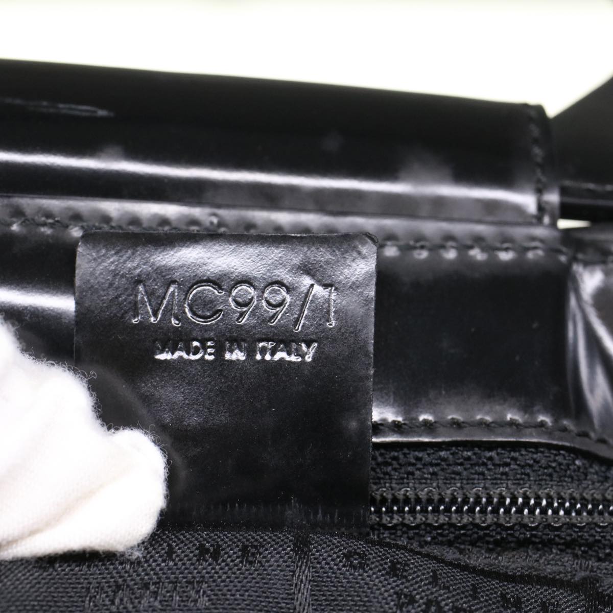 Celine Macadam Canvas Hand Bag Brown 47388