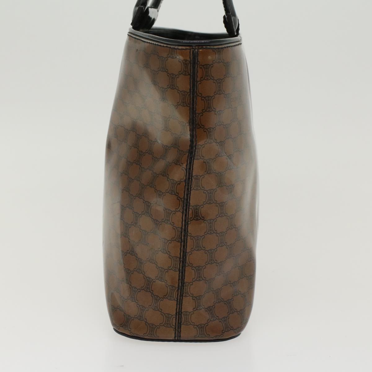 Celine Macadam Canvas Hand Bag Brown 47388