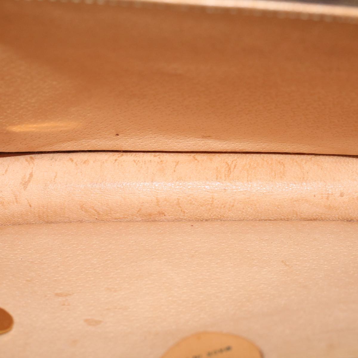 Celine Macadam Canvas Hand Bag PVC Leather Brown 47998