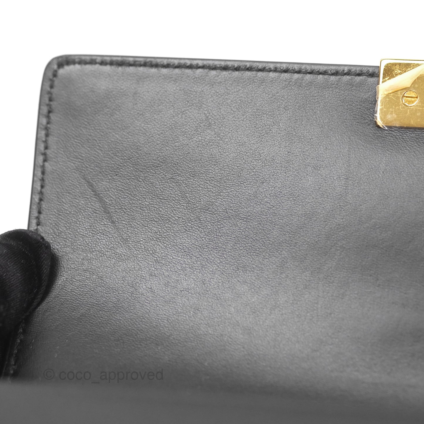 Christian Dior Small 30 Montaigne Bag Black Calfskin Gold Hardware