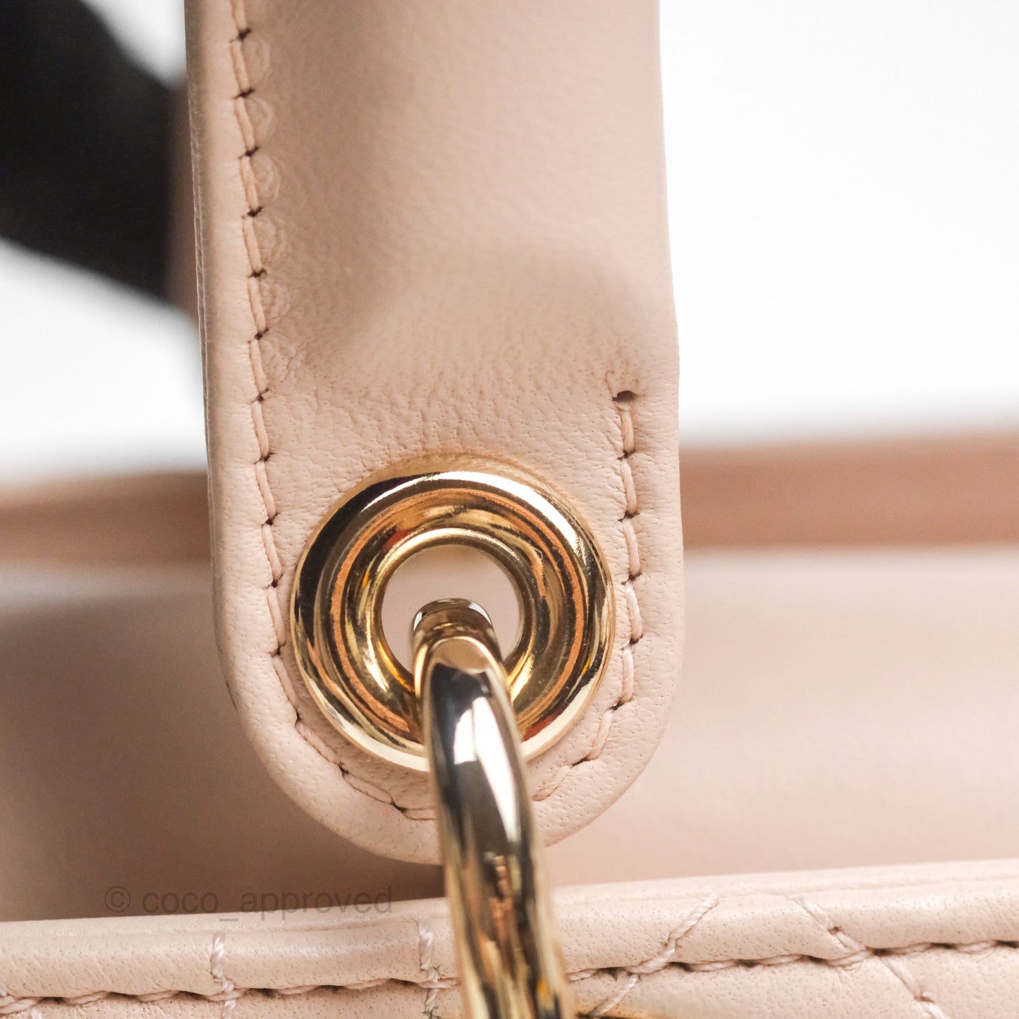 Christian Dior Lambskin My ABCDior Lady Dior Pink Gold Hardware