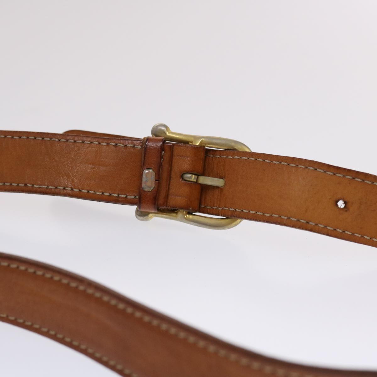 Celine Macadam Canvas Shoulder Bag PVC Leather Brown 49113