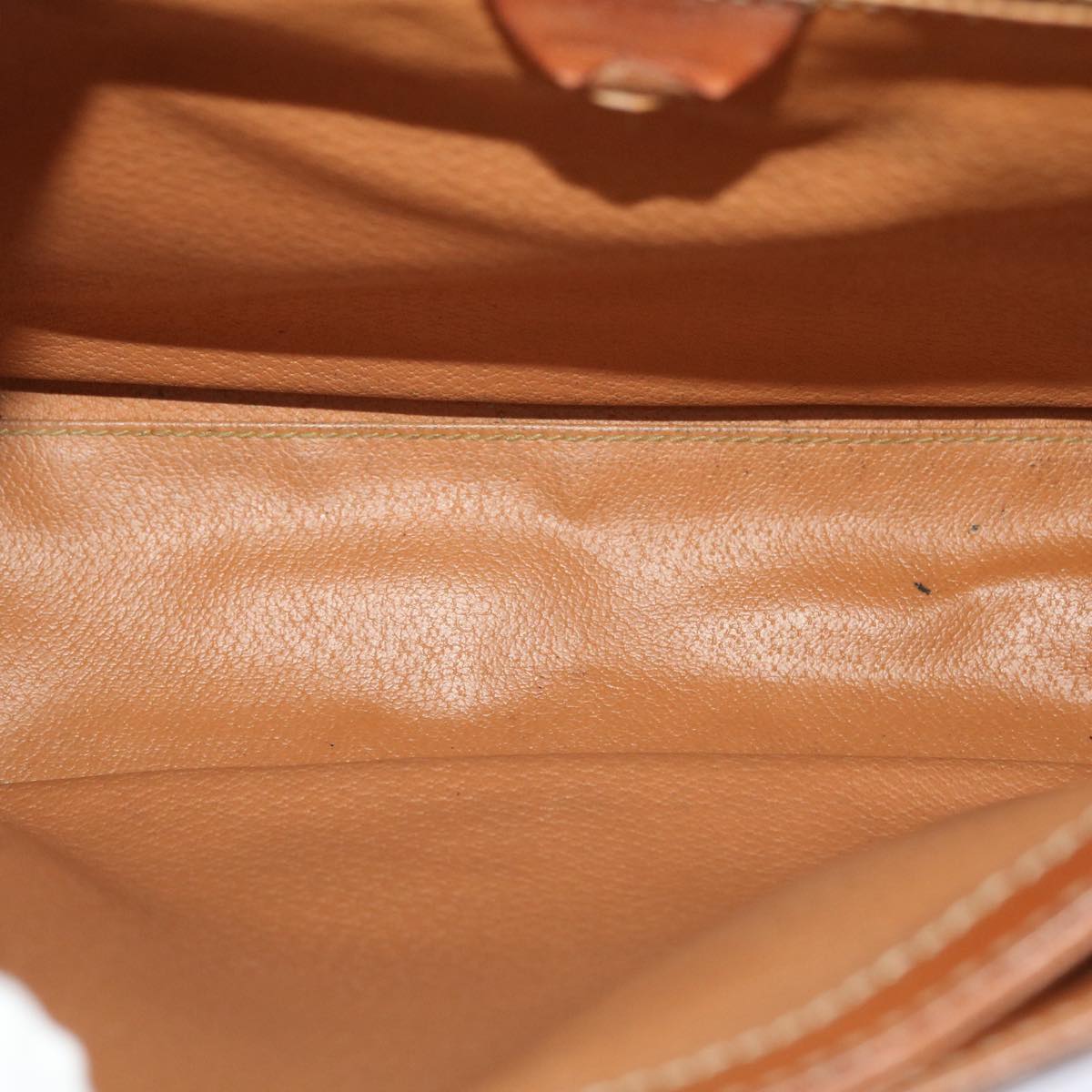Celine Macadam Canvas Shoulder Bag PVC Leather Brown 49113