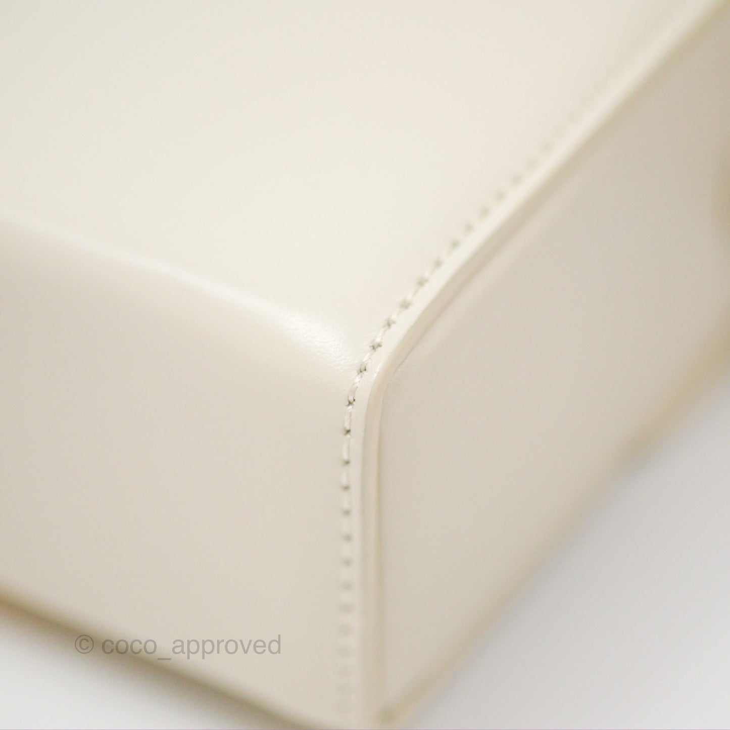 Christian Dior 30 Montaigne Box Bag White Calfskin