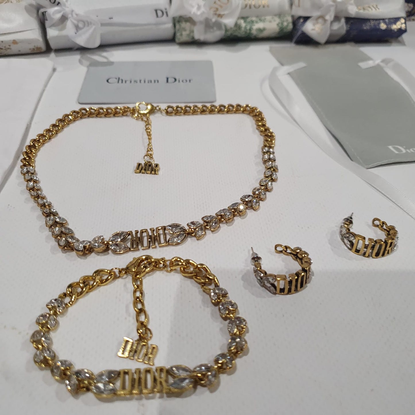 Christian Dior Necklace, bracelet and earrings