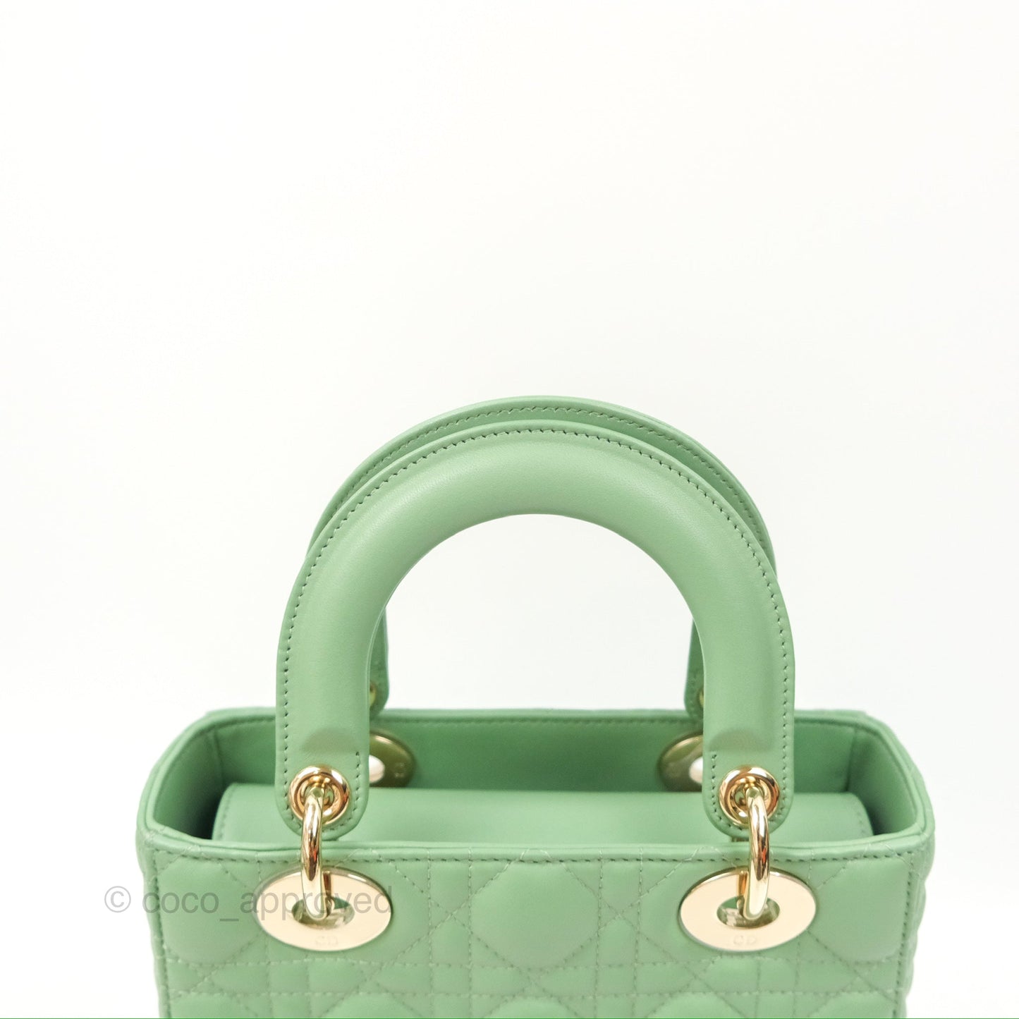 Christian Dior My ABCDior Lady Dior Avocado Green Lambskin Gold Hardware