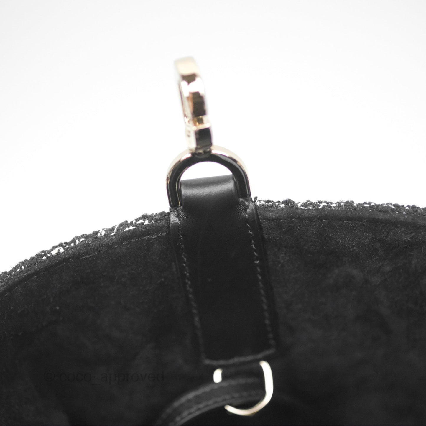 Christian Dior Medium Dior Toujours Bag Black Cannage Tweed