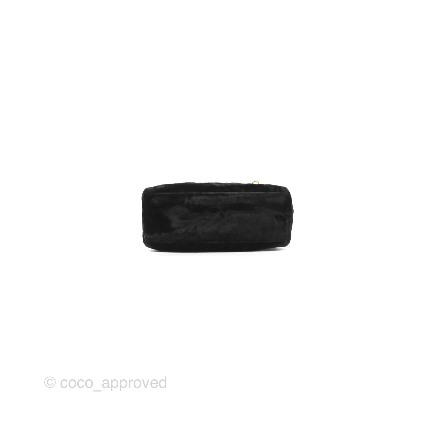 Dior Mini Lady Dior Cannage Black Suede Patent Gold Hardware