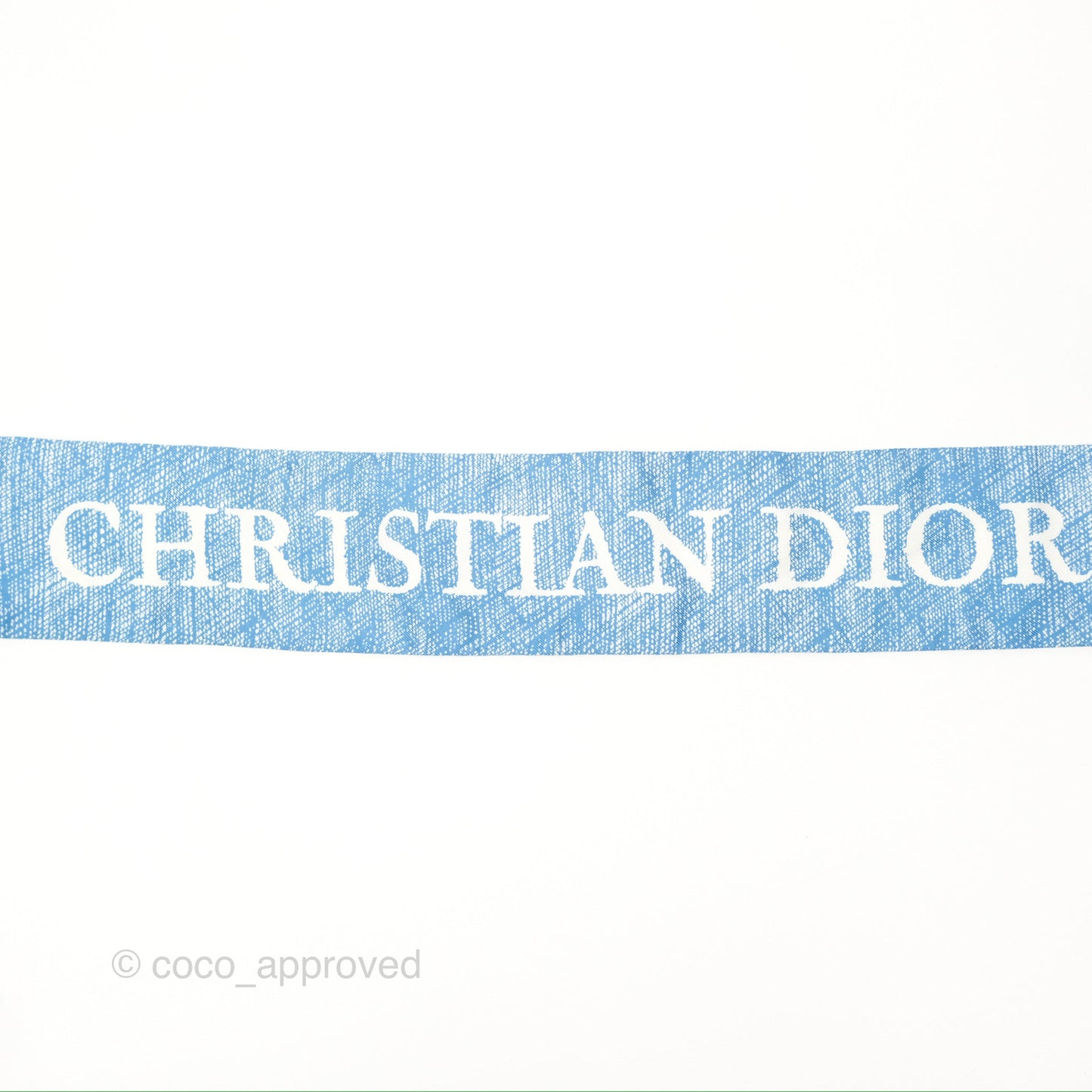 Christian Dior Kaléidoscope Mitzah Silk Twilly Blue