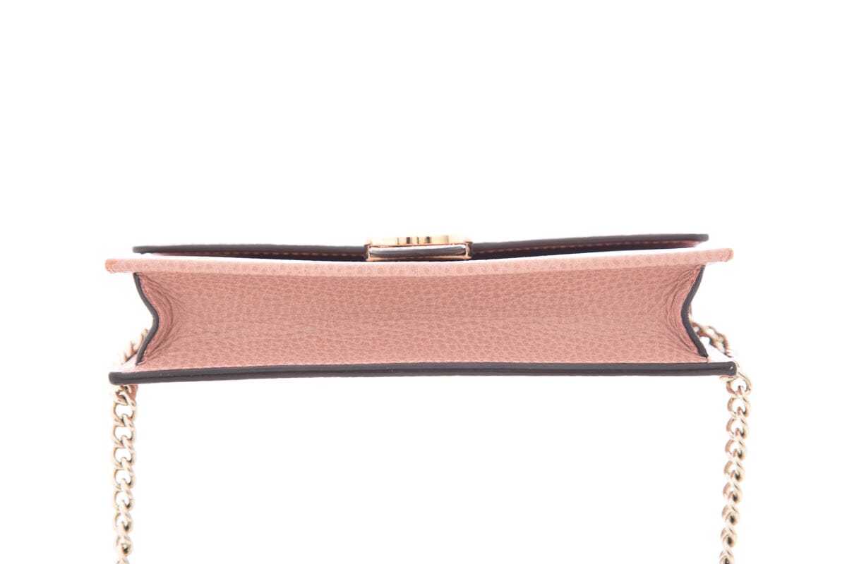 Gucci Pink Leather Interlocking G Cross-Body
