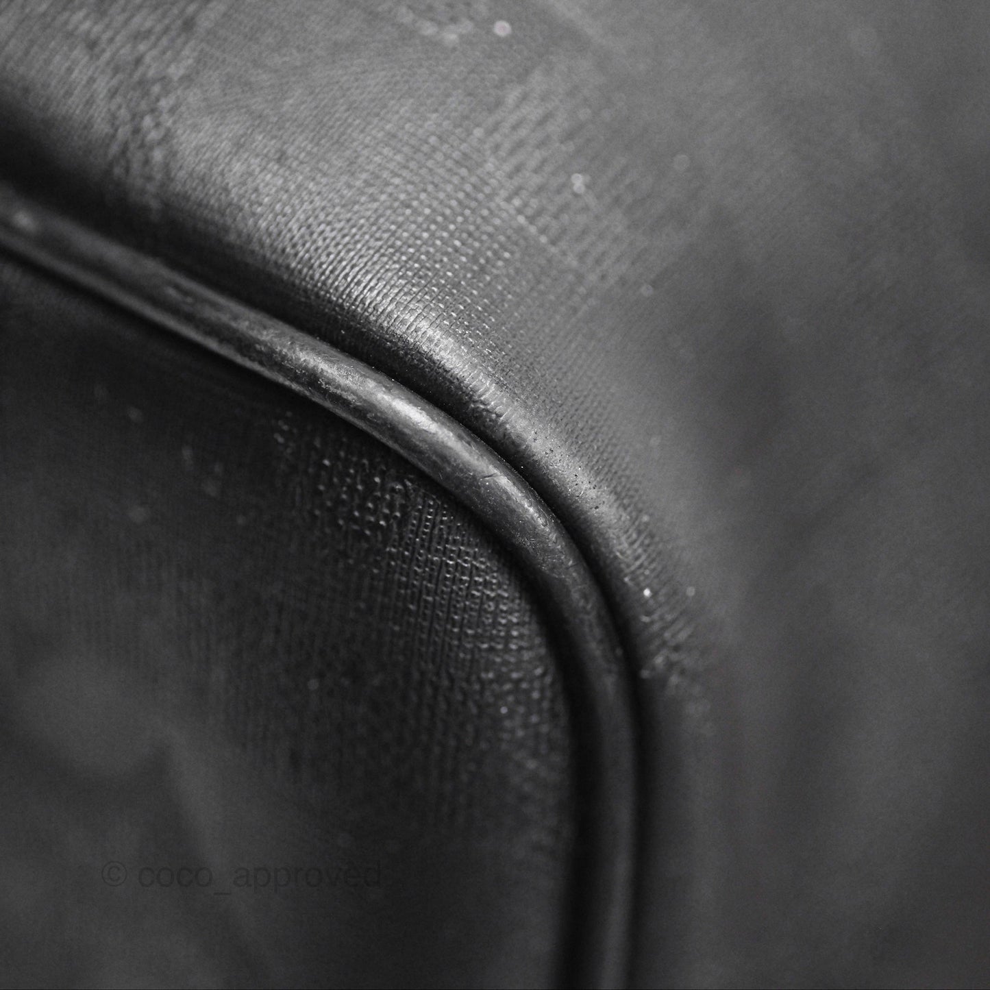 Dior Vintage Trotter Boston Duffle Bag Oblique Black
