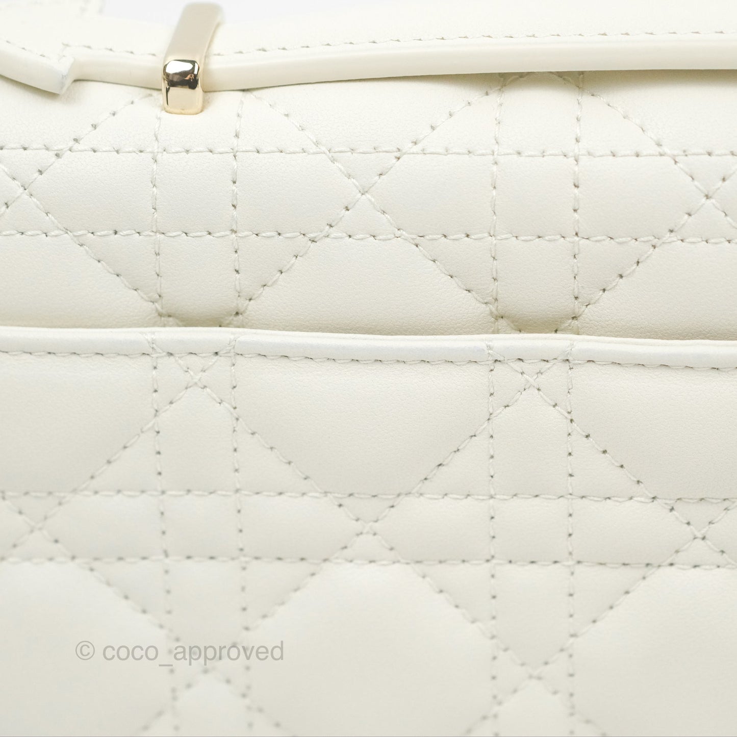 Dior Miss Dior Mini Bag White Cannage Lambskin