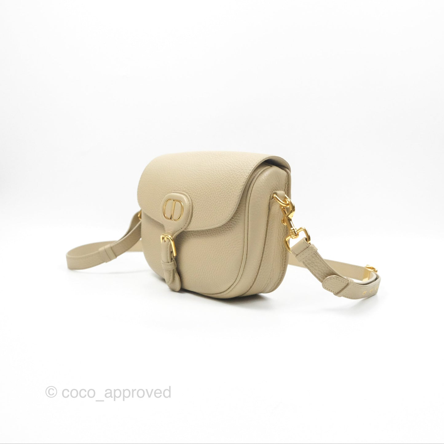 Christian Dior Medium Bobby Flap Beige Grained Calfskin