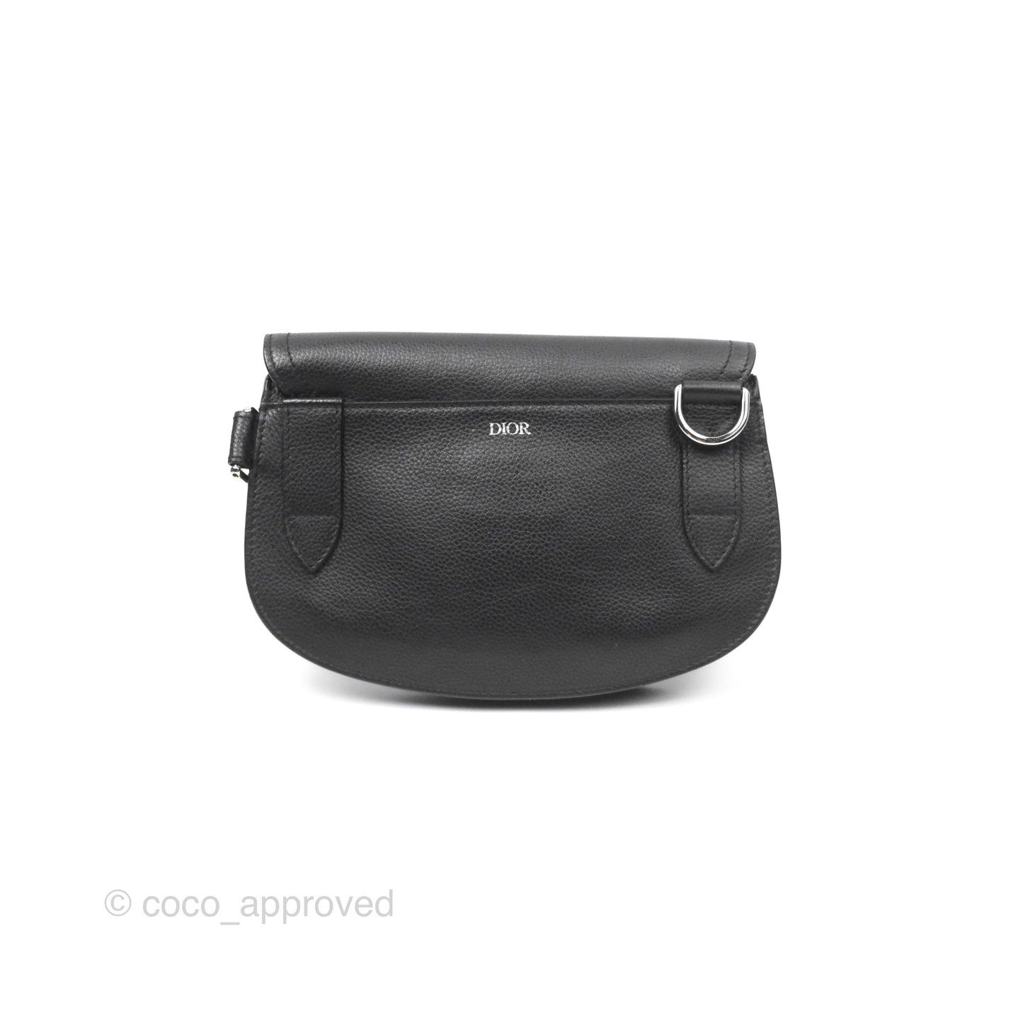 Dior Men's Saddle Bag Black Calfskin