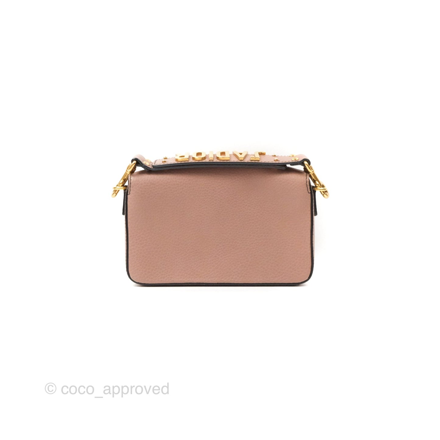 Christian Dior J'Adior Strap Flap Bag Dusty Pink Grained Calfskin