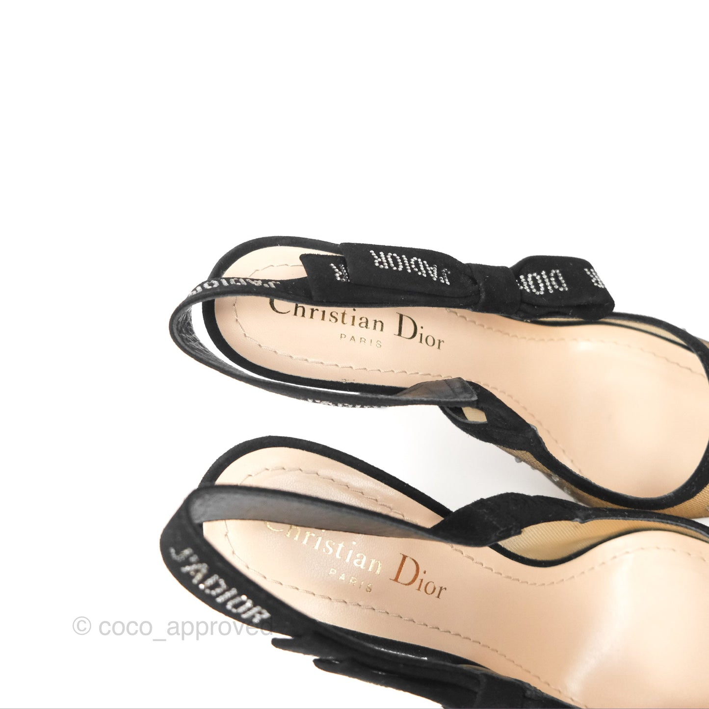 Christian Dior J’adior Polka Dot Slingback Pumps Size 36.5