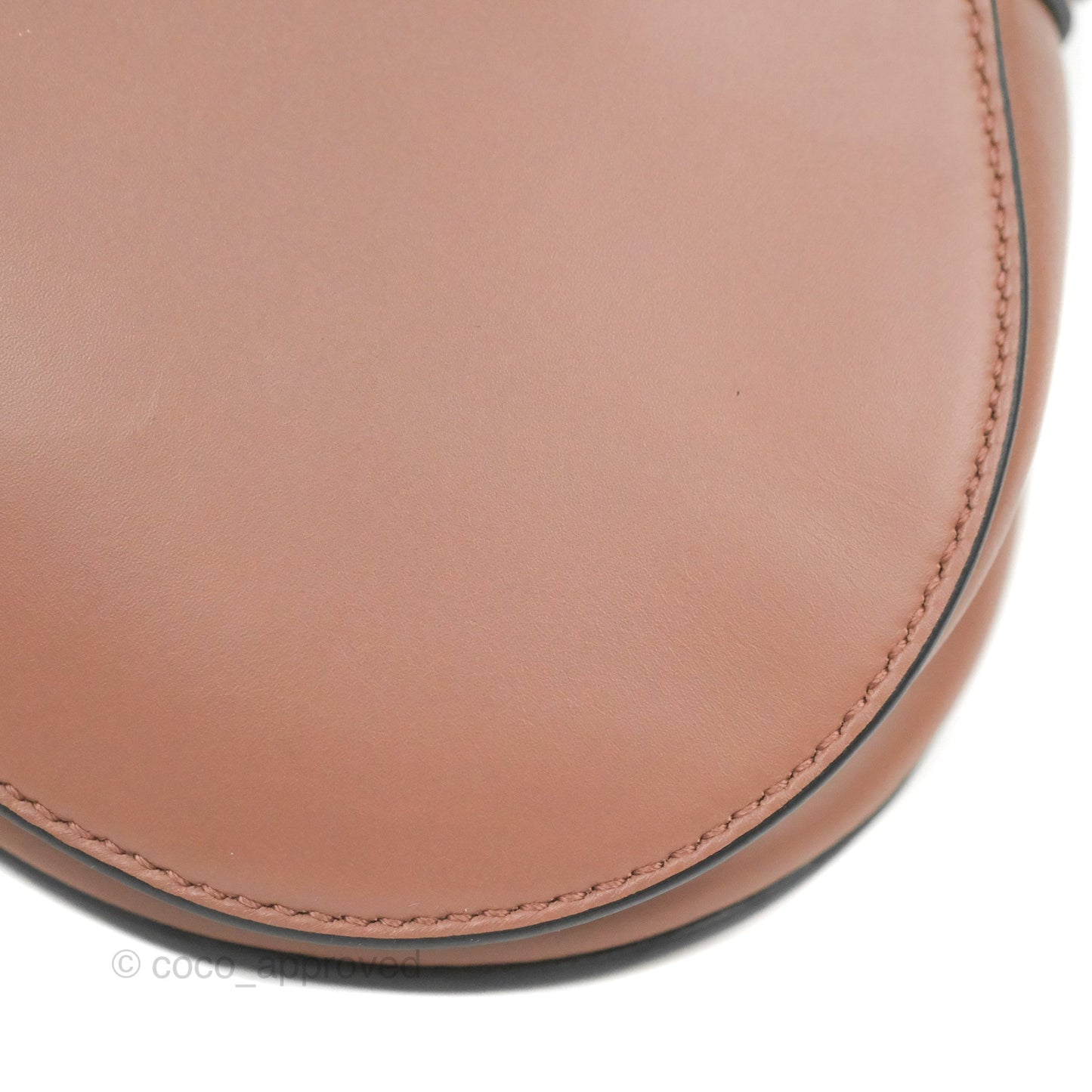 Christian Dior Mini Saddle Bag Rose Taupe Grained Calfskin Gold Hardware