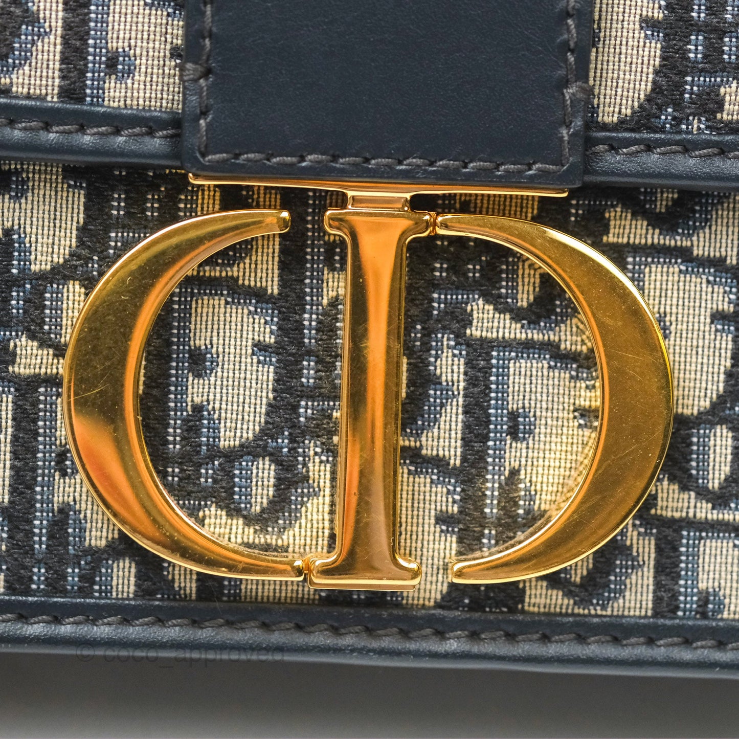 Dior 30 Montaigne Bag Blue Dior Oblique Jacquard
