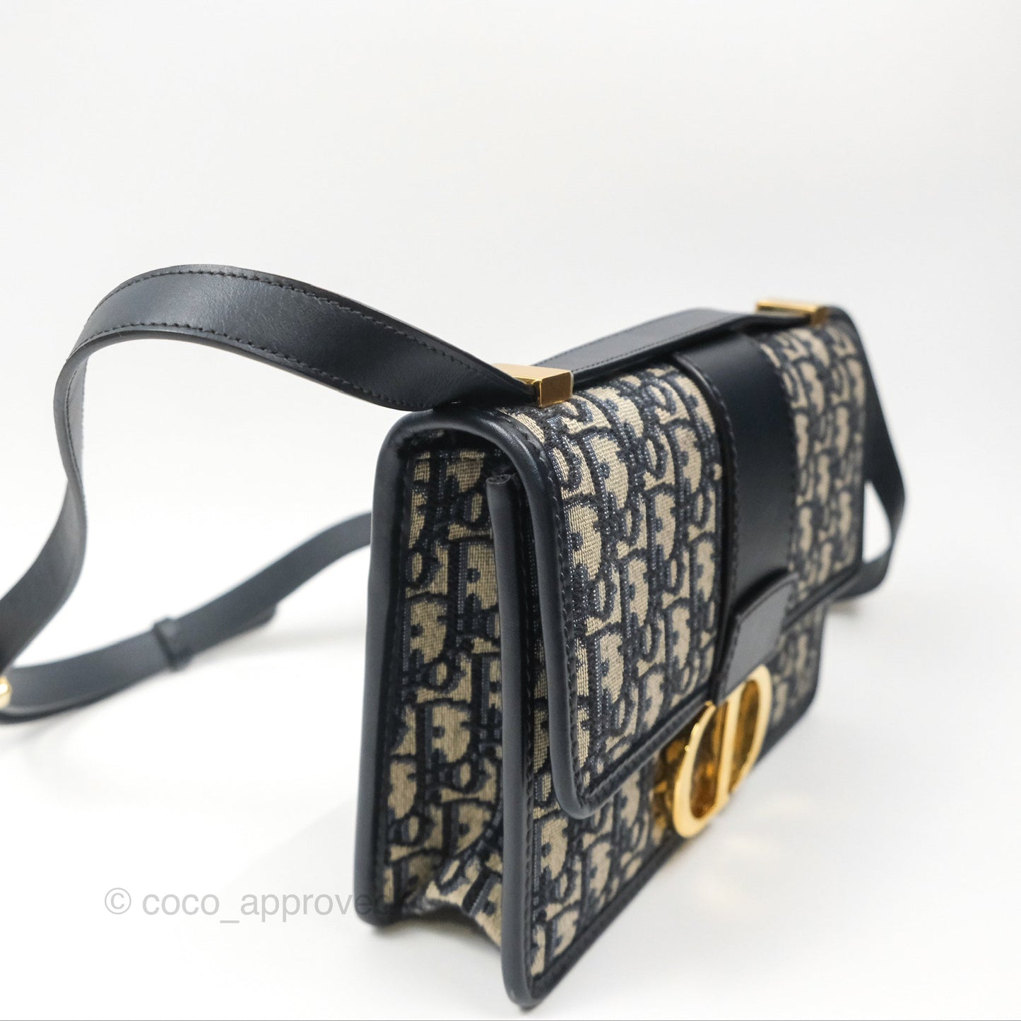 Dior 30 Montaigne Bag Navy Dior Oblique Jacquard