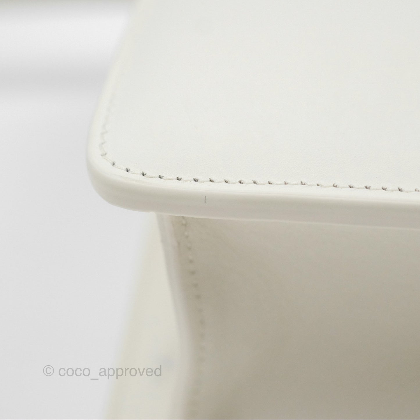 Christian Dior Small 30 Montaigne Box Bag White Calfskin