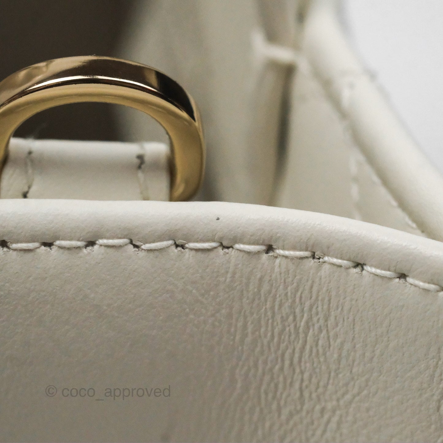 Christian Dior Mini Dior Book Tote Latte Macrocannage Calfskin Gold Hardware