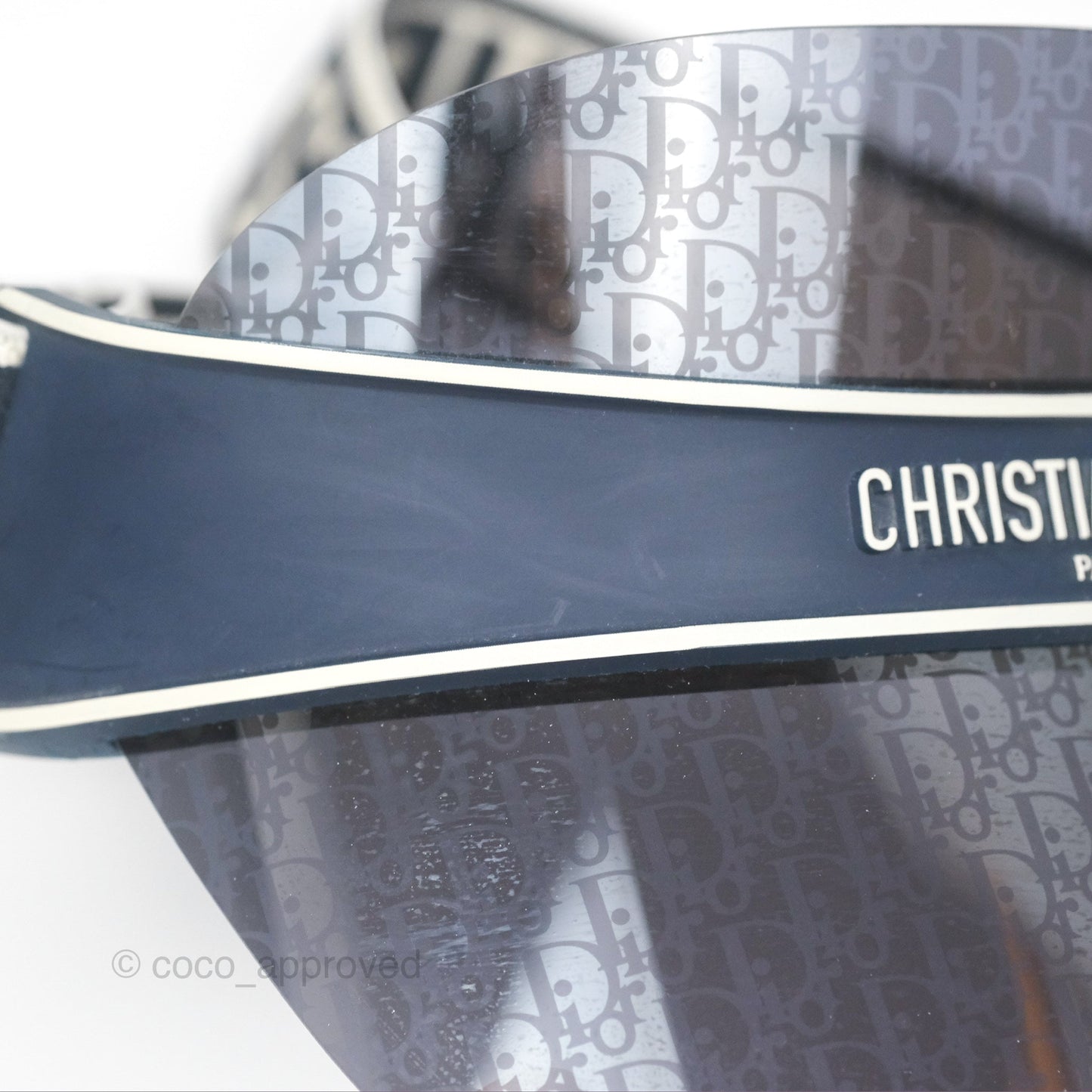 Christian Dior Diorclub V1U Dior Blue Oblique Visor