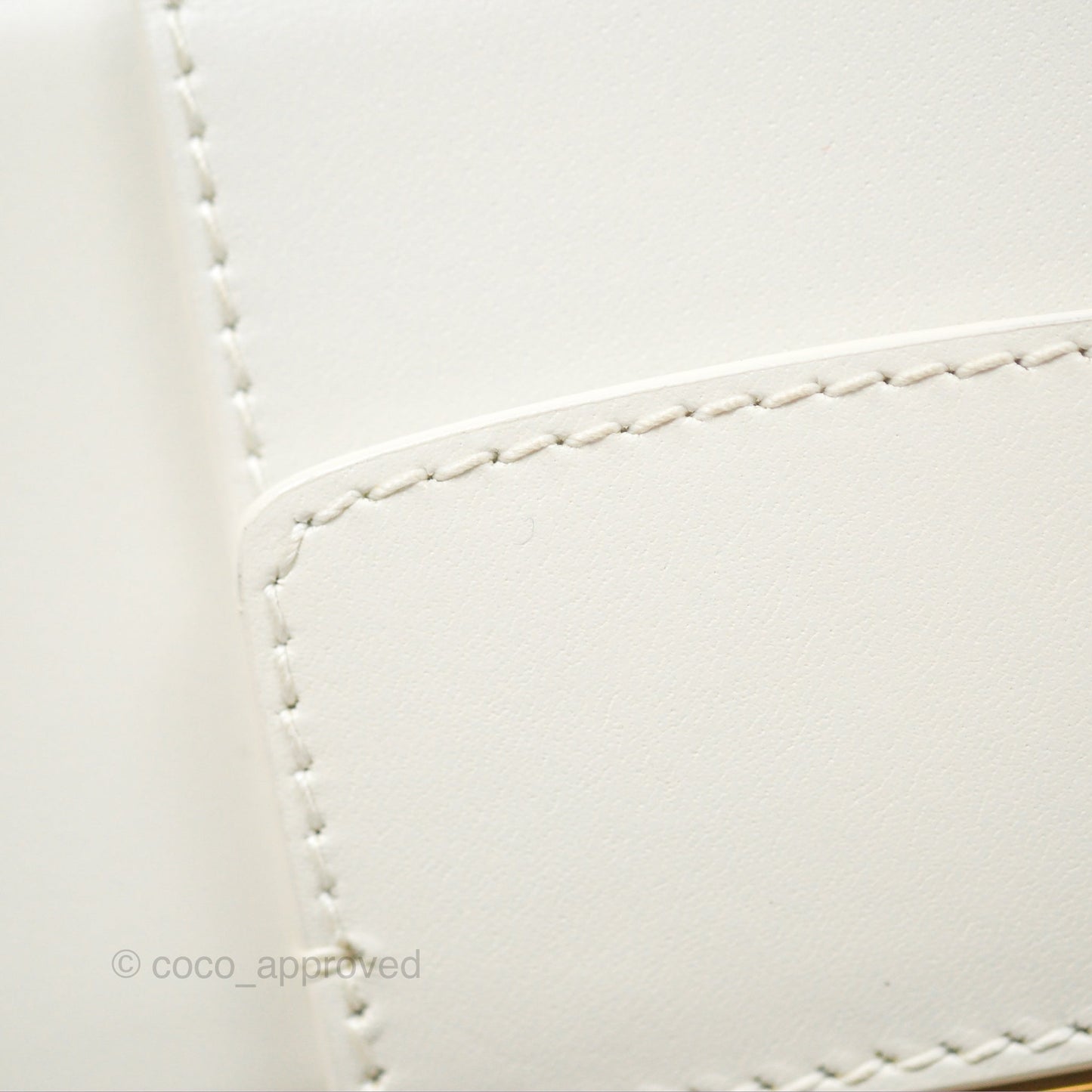Christian Dior 30 Montaigne Box Bag White Calfskin