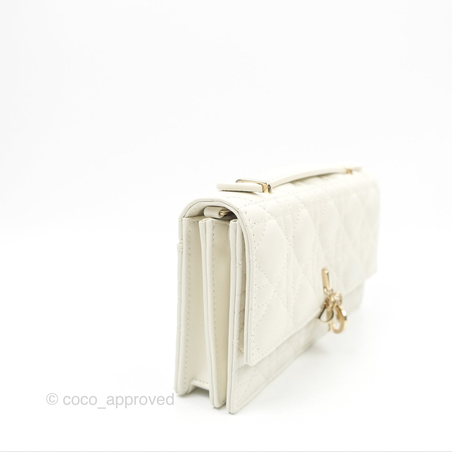 Dior Miss Dior Mini Bag White Cannage Lambskin