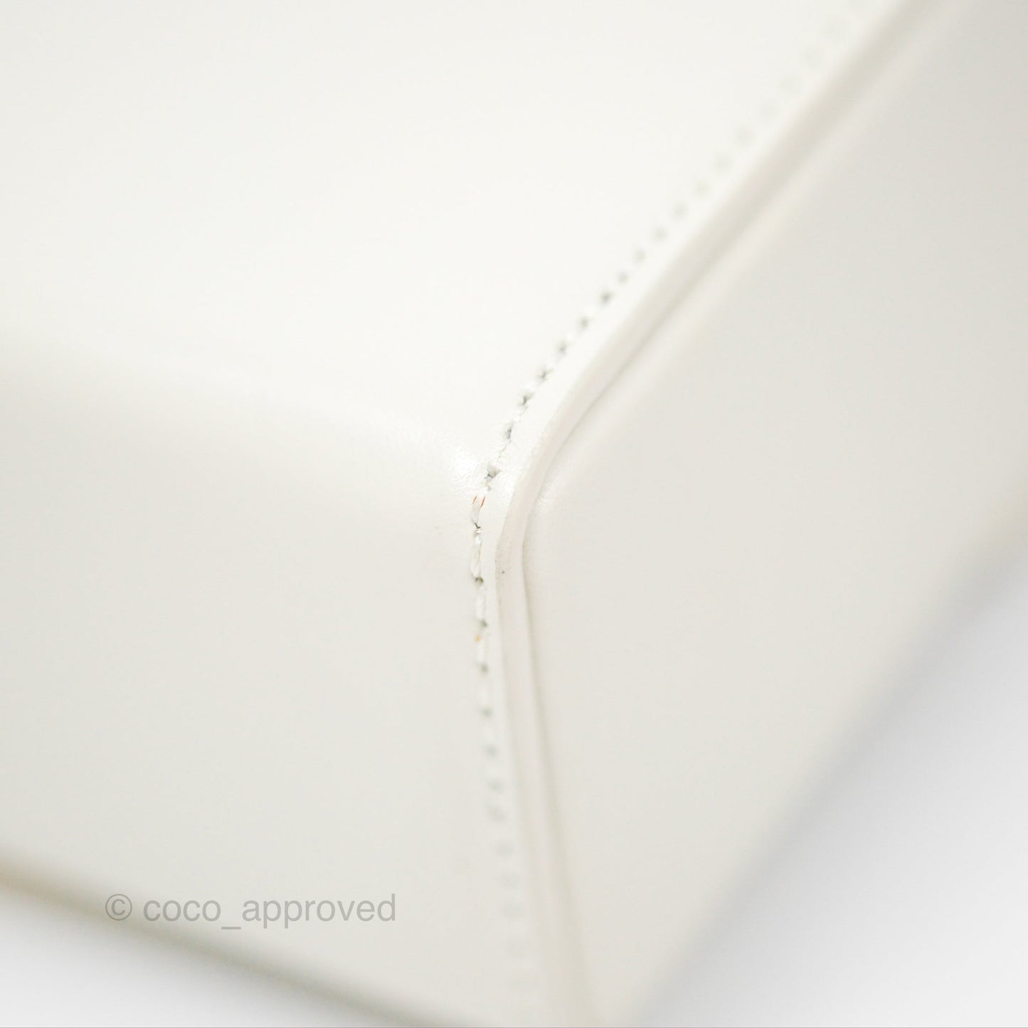 Christian Dior 30 Montaigne Box Bag White Calfskin