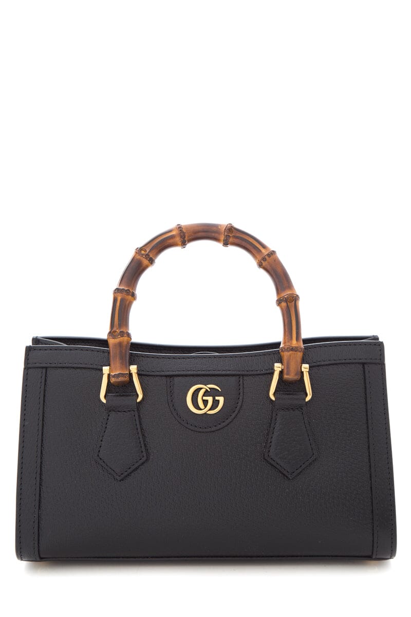 Gucci Black Diana Bamboo Handle Handbag