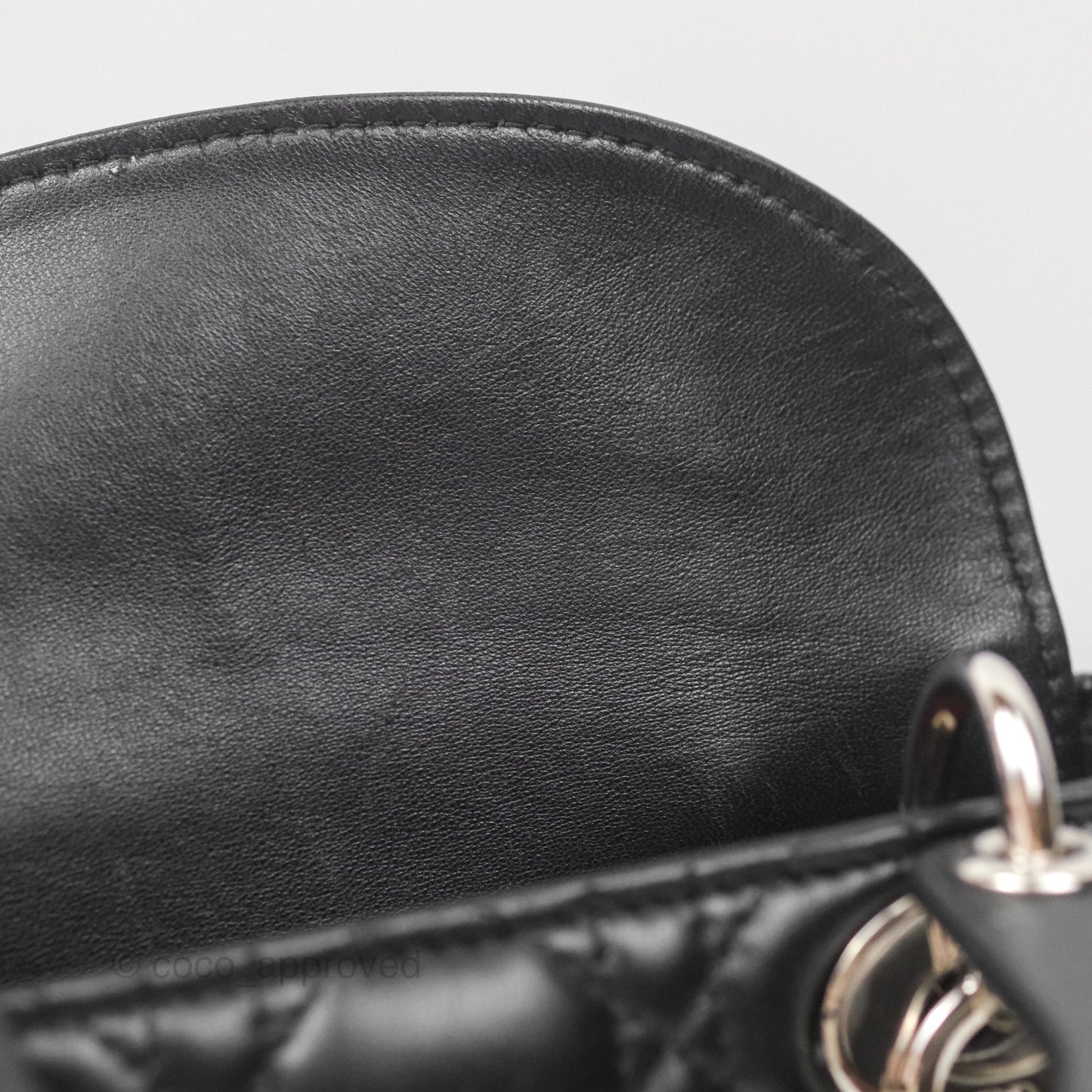 Christian Dior My ABCDior Lady Dior Black Lambskin Silver Hardware