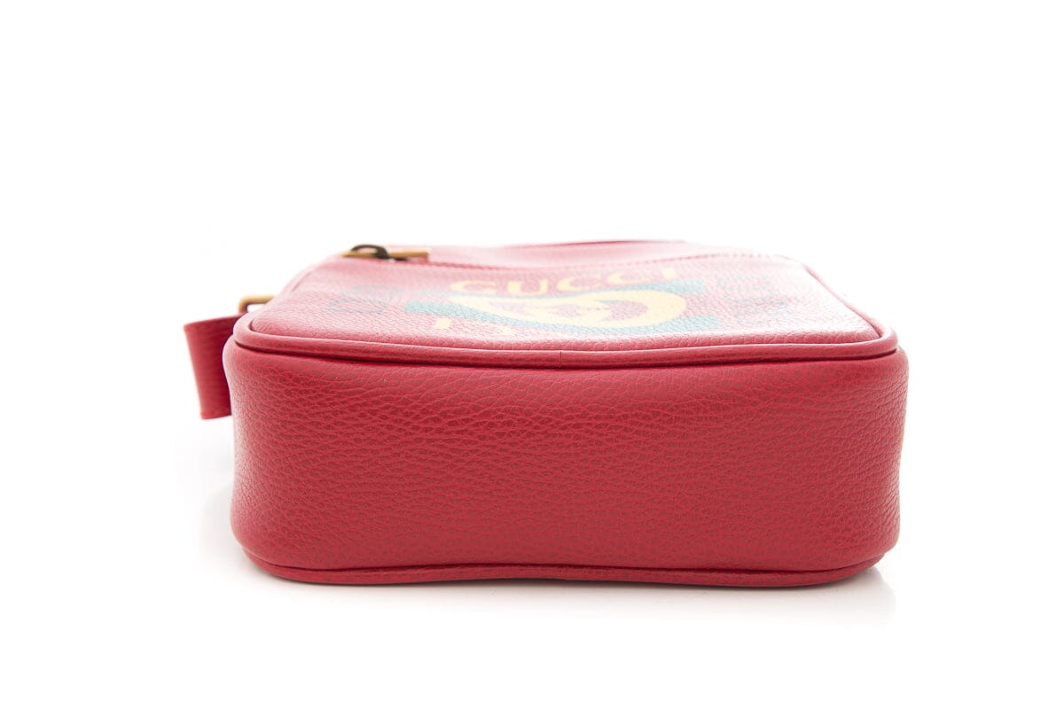 Gucci Red Print Messenger Cross-Body