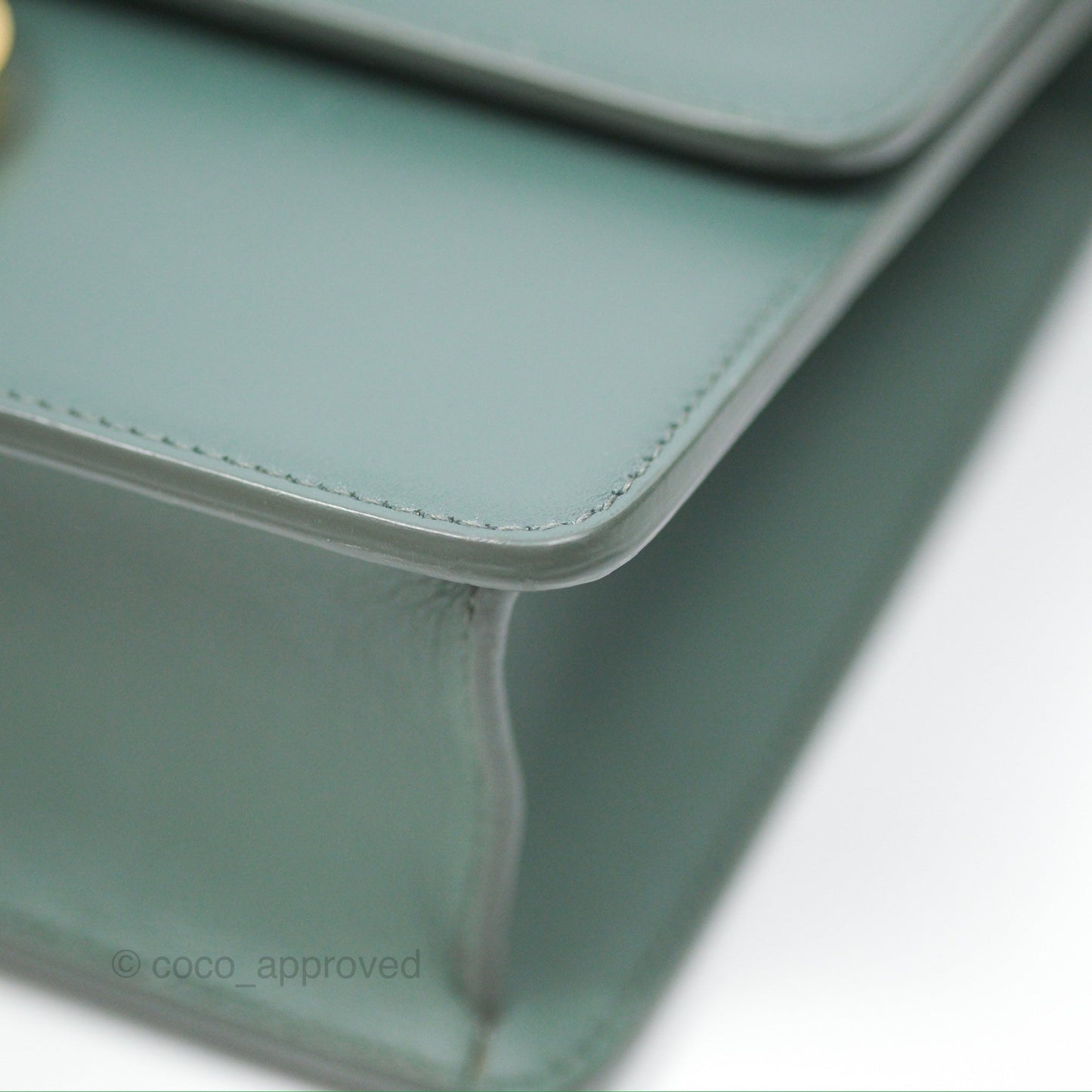 Dior 30 Montaigne Bag Teal Green Box Calfskin