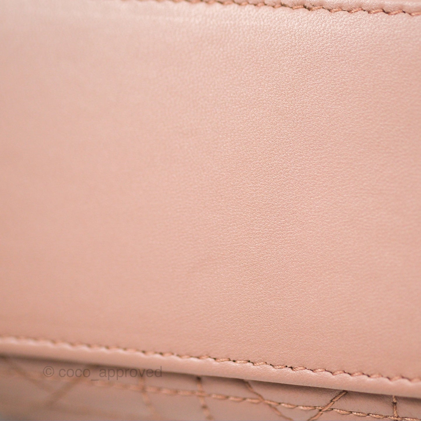 Christian Dior Small Lady Dior My ABCDior Blush Cannage Lambskin Gold Hardware